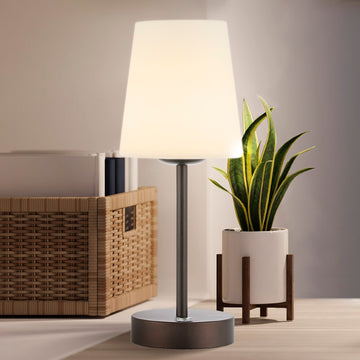 Carson 12.75" Modern Minimalist Iron Rechargeable Integrated LED Table Lamp - JONATHAN Y